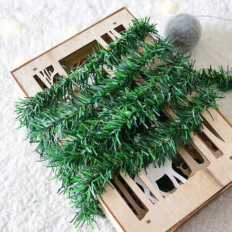 Lvydec 36 Feet Christmas Garland Clearance, 2 Strands Artificial Pine Garland Soft Greenery Garland for Holiday Wedding Party Decoration, Outdoor/Indoor Use - Image 5